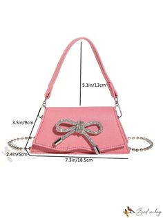 Bird in Bag - Black/Pink Solid Color PU Lightweight Magnetic Casual Fashion Handbag Tote Bag Crossbody Bag Suitable for Girls Going Out Shopping Pink Portable Shoulder Bag As Gift, Pink Handheld Phone Bag For Gift, Pink Handheld Phone Bag Gift, Trendy Pink Satchel With Mobile Phone Bag, Trendy Pink Satchel With Phone Bag, Chic Pink Mobile Phone Bag, Elegant Pink Phone Bag With Removable Pouch, Trendy Pink Portable Satchel, Pink Portable Rectangular Shoulder Bag