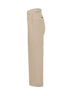 Long pants. Zip and button closure. Two side pockets and two on the back. Belt loops. Composition: 99% Cotton, 1% Elastane Classic High-waisted Cargo Pants For Work, Classic High-waisted Cargo Pants With Welt Pockets, Classic Straight Leg Cargo Pants With Side Pockets, Classic Cargo Pants With Side Pockets, Classic Wide Leg Cargo Pants For Work, Workwear Straight Leg Chinos With Side Pockets, Classic Workwear Cargo Pants With Straight Hem, Classic Cargo Pants For Workwear With Straight Hem, Straight Leg Workwear Chinos With Side Pockets