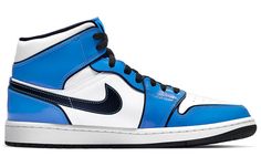 Nike Air Jordan 1 Mid 'Signal Blue' Jordan Brand‘s Air Jordan 1 release slate is quite diverse for 2021. Leather at the toe box, midfoot, and ankle forgo any glossy finish in favor of a smooth “White” composition, which allows the retro’s titular color to revel in the spotlight that much more. SKU: DD6834-402 Release Date: 5 Dec 2020 Color: Signal Blue/White/Black Modern Blue Sports Sneakers, Modern Blue High-top Sneakers For Sports, Dynamic Blue High-top Custom Sneakers, Dynamic Blue High-top Basketball Shoes, Dynamic Blue High-top Sneakers, Blue High-top Custom Sneakers With Fade-resistant, Modern Blue Custom Sneakers For Sports, Modern Blue Basketball Shoes With Round Toe, Modern Blue Custom Sneakers With Cushioned Footbed