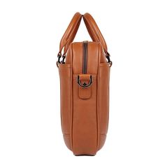 Buy TucciPolo 7349B-1 Bright Brown Genuine Leather Briefcase Mens Laptop Bag - 100% Guarantee genuine - excellent cow leather with Double handles are used comfortably, including an extra adjustable long strap, this bag may do three uses: briefcase, laptop bag, messenger bag. Size approximately 16.5" L x 2.7" D x 11.5" W inches (42cm L x 7cm D x 29cm W) Color: Brown Weight: 1.53KG Features: .Livid hardware .There is nice durable fabric, 1 zipper pocket, 2 open pockets, 2 pen slots and a laptop la Mens Laptop Bag, Bright Brown, Laptop Bag Men, Leather Briefcase Men, Briefcase For Men, Leather Briefcase, Sling Backpack, Cow Leather, Laptop Bag