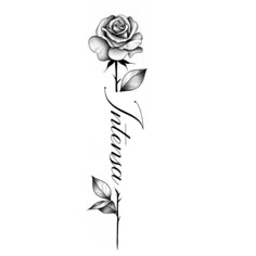 a rose with the word hope written on it