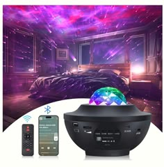 About this item Galaxy Star Projector - The galaxy star projector light has different lighting modes to choose from starlight projector. The galaxy projector night light can project single light and colorful nebula light effects. Galaxy projector light fills the ceiling with magnificent waves, skylight, turning the bedroom into a dream starlight projector. Galaxy projector light easily covers the entire room. The galaxy light projector makes cool lighting for bedroom. Your children feel relaxed and comfortable. Bluetooth Music Speaker - You can connect the night light projector via Bluetooth. The star projector night light will change sync with the music. You can also adjust volume as you need. Our LED galaxy projector for bedroom has a cool feature that you can have stars and transforming Starlight Projector, Galaxy Light Projector, Galaxy Star Projector, Planetarium Projector, Adults Bedroom, Star Projector Light, Galaxy Light, Lighting For Bedroom, Music Speaker