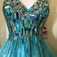 New With Tags Beautiful Dress For A Teenager Stunning Party Dresses, Gingerbread Dragon, Ocean Inspired Dress, Mermaid Party Outfit, Bling Outfits, Candy Photoshoot, After Wedding Dress, Glass Dress, Bra Art