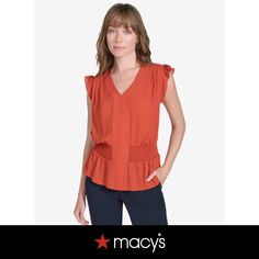 in stock Peplum Blouse, Tommy Hilfiger Women, Smocking, Shirts Tops, Tommy Hilfiger, Pick Up, In Store, Womens Shirts, Buy Online