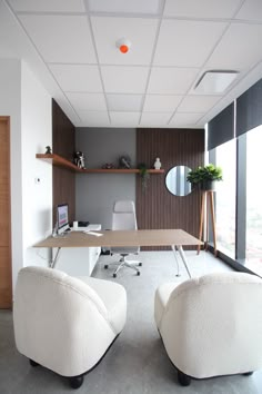 Office decor, doctor’s office, healthcare spaces, office design, office space, office, furniture, natural light. Aesthetic Doctor Office, Doctor Office Aesthetic, Doctor Office Design Interiors, Doctors Office Aesthetic, Clinic Consultation Room Design, Office Doctor