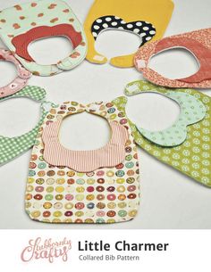 Little Charmer Collared Bib [Printable Pattern] — Stubbornly Crafty Baby Bib Ideas, Baby Supplies List, Sew Baby Clothes, Baby Bib Pattern, Sewing Designs, Little Charmers, Baby Bibs Patterns, Sew Baby, Baby Shoes Pattern