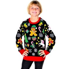 Get into the festive spirit with the socallook Unisex Long Sleeve Christmas Sweater!  Featuring a lively design with classic holiday motifs, this sweater is the perfect way to spread holiday cheer wherever you go. Here's what makes it a must-have for your holiday wardrobe: Design & Theme: Unique Pattern: Featuring the Christmas design, this sweater showcases a fun and engaging theme with snowmen and holiday motifs on the front and sleeves, perfect for capturing the joyful spirit of the season. The back of the sweater remains plain, which balances the intricate design on the front. Material & Construction: Premium Fabric: Constructed from premium 12-gauge fine jacquard knit, the sweater promises both durability and comfort. Comfortable Fit: Designed to fit well without being too tight or to Boys Ugly Christmas Sweater, Teen Sweater, Kids Christmas Sweaters, Girl Sweat, Striped Knitted Sweater, Christmas Sweaters For Women, Acrylic Sweater, Funny Xmas, Xmas Sweater