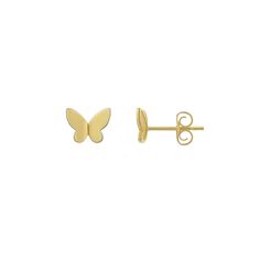 Add a sweet finishing touch to any ensemble with these Forever 14K gold butterfly stud earrings. Add a sweet finishing touch to any ensemble with these Forever 14K gold butterfly stud earrings. FEATURES Diameter: 7 mm Backings: post Metal: 14k gold Finish: polished Packaging: boxed Nickel free Size: One Size. Color: Yellow. Gender: female. Age Group: adult. Gold Butterfly Earrings Fine Jewelry, Gold Butterfly Fine Jewelry Earrings, Yellow Gold Butterfly Earrings For Anniversary, Butterfly-shaped Yellow Gold Anniversary Earrings, Butterfly-shaped Yellow Gold Earrings For Anniversary, 14k Yellow Gold Earrings With Butterfly Charm, 14k Gold Butterfly Charm Earrings, 14k Gold Butterfly Earrings With Butterfly Charm, 14k Gold Butterfly Earrings With Charm