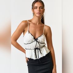 Boutique Item. Great For Summer Vacation Or Resort Wear. Fun For Brunch With The Girls Or A Night On The Town With Your Date. Fun And Playfull Top. Bundle And Save White Flirty Camisole For Summer, Flirty White Camisole For Summer, Flirty Cami Top For Vacation, White Flirty Tops For Summer, Flirty White Summer Tops, Flirty White Top For Vacation, Flirty White Tops For Vacation, Flirty White Cotton Tops, Martini Please