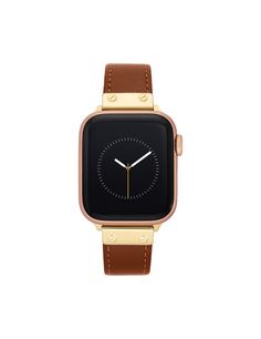 Leather Band for Apple Watch® | Anne Klein Apple Watch Bands Women, 2023 Wardrobe, Apple Watch Leather, Best Apple Watch, Gold Apple Watch, Apple Watch 42mm, Gold Apple, Apple Watches, Apple Watch Accessories