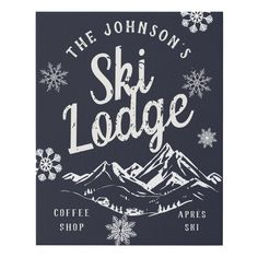 the logo for the ski lodge