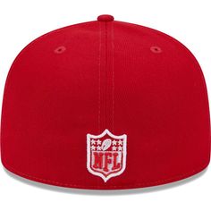 Enjoy a colorful depiction of your enthusiasm for the Arizona Cardinals with this 2006 Inaugural Season Main Patch 59FIFTY fitted hat. New Era gives you a bold cap in a saturated Scarlet hue with embroidered Arizona Cardinals graphics on the front panels and a commemorative patch on the left side that offers a nod to their franchise legacy. The structured fit and flat bill also provide a street-ready look that makes it the ideal finishing touch to any spirited ensemble.Enjoy a colorful depiction Red Fitted Cap For Fan Gear, Red Flat Brim Fitted Hat For Fan Gear, Red Flat Brim Hat For Fan Gear, Red Flat Bill Hats For Fan Gear, Red Fitted Hat With Flat Brim For Sports Events, Red Fitted Hat With Flat Bill, Red Flat Brim Fitted Hat For Sports Events, Red Hats For Fan Gear, One Size Fits Most, Red Fitted Hat For Sports Events