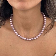 You can find these pink pearl necklaces only in our store.  Discover the privilege that perfect womens pink pearl necklaces for modern people will create in your style.  Features of the necklace: - Pearl size: 8 mm - Pearl color: Pink - Clasp:  Stainless Steel Lobster Clasp - Necklace size: 14"(36 cm), 16"(41 cm), 18"(46 cm), 20"(51 cm), and 22"(56 cm) You may choose extra chain extension (2 inches - 5 cm) - Design code: WPN0080 👉SIMPLY MESSAGE US FOR CUSTOM LENGTH NOT LISTED. ** You should see the bracelet of this special design necklace. 👇 The design is being prepared. ## I have a special offer for you. You can buy the necklace and bracelet as a set with a 10% discount. ❤️## 👇  The design is being prepared. A perfect gift to make your loved ones happy. ❤️ ** Since all of our pearl nec Gift Idea For Girlfriend, Modern People, Women Choker Necklace, Pink Pearl Necklace, Womens Chokers, Clasp Necklace, Pearl Necklaces, Necklace Pearl, Necklace Size