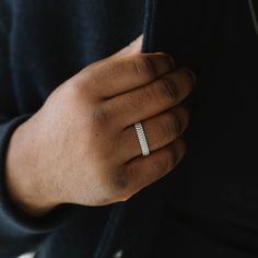 The Nova Ring collection is a testament to minimalistic elegance, where the allure of simplicity meets the endurance of stainless steel. Each ring in this line is a standalone masterpiece, embodying a different aspect of modern design.- MATERIAL TYPE: 316L stainless steel- FINISH: Brushed silver Modern Everyday Diamond Ring With Diamond Cut, Modern Everyday Diamond Cut Ring, Modern Diamond Cut Stackable Promise Rings, Modern Stackable Promise Rings With Diamond Cut, Minimalist Stainless Steel Rings For Formal Occasions, Minimalist Stainless Steel Ring With Round Band, Modern Silver Diamond Ring For Everyday, Modern Silver Stackable Diamond Cut Rings, Modern Silver Eternity Band For Formal Occasions