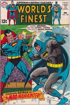 Silver Age Comics, Superman Comic, Classic Comic Books, Dc Comic Books, Old Comics, Superhero Comics, Silver Age, Classic Comics, Batman And Superman