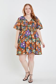 ENGLISH FACTORY - Floral Puffy Sleeve Mini Dress - DRESSES available at Objectrare Ivy Clothing, Knitwear Trends, Knit Loungewear, Summer Style Guide, Strapless Bodycon Dress, Casual Party Dresses, English Factory, Finding My Style, Bold Floral Print