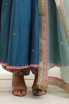 Shop for OMANA BY RANJANA BOTHRA Blue Mastaani Chanderi Embroidered Anarkali Set for Women Online at Aza Fashions Blue Anarkali Set With Embroidered Border, Festive Cotton Silk Anarkali Set With Embroidered Border, Festive Anarkali Palazzo Set With Embroidered Border, Navratri Festive Palazzo Set With Embroidered Border, Fitted Blue Anarkali Set With Embroidered Border, Blue Cotton Silk Salwar Kameez With Embroidered Border, Blue Chanderi Anarkali Set With Embroidered Border, Cotton Silk Churidar With Embroidered Border, Designer Blue Palazzo Set With Embroidered Border