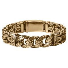 Daniel Steiger Centurion Bracelet Formal Gold-toned Stainless Steel Link Bracelet, Luxury Metal Bracelets With Gold-tone Hardware, Luxury Gold-tone Link Bracelet, Luxury Gold-tone Metal Bracelet, Luxury Gold-tone Hardware Bracelet, Visual Texture, Latest Jewellery, Signature Design, Out Of Style