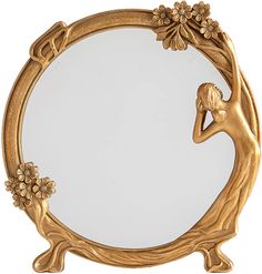 PRICES MAY VARY. 💗【Decorative Vintage Gold Mirror】This vintage resin makeup mirror overall size is approximately 9.84 x 9.45 inches (25 x 24cm). It's both a freestanding countertop mirror and a charming wall decoration, thanks to its foldable stand and hanging hook. With its retro, stylish design, it adds a touch of elegance to your home decor. Perfect for your dresser or tabletop in the bedroom, bathroom, office, or even hotels. The haftseen norouz set can as perfect nowruz decorations. 💗【Pre Girl Vanity, Maid Girl, Mirror With Stand, Mirror Gold, Vintage Makeup, Rectangle Mirror, Gold Mirror, Makeup Mirror, Vanity Mirror