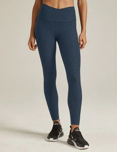 Spacedye At Your Leisure High Waisted Midi Legging | Beyond Yoga Moisture-wicking Activewear For Fall Pilates, Fall Moisture-wicking Activewear For Pilates, Fall Pilates Moisture-wicking Activewear, Athleisure Yoga Leggings With 5-inch Inseam, Athleisure Leggings For Yoga With 5-inch Inseam, Sporty Yoga Pants For Pilates In Fall, Fall Sporty Yoga Pants For Pilates, Fall Season Moisture-wicking Yoga Pants, High Rise Comfort Stretch Activewear For Yoga