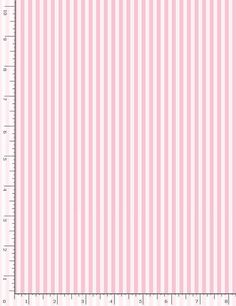 a pink and white striped wallpaper with vertical lines in the center, as well as a ruler