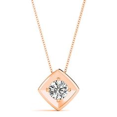 NECKLACE INFORMATION Metal Type: (select above) Available in 14K and 18k white, yellow, rose gold and platinum 950Weight: 4.50 grams (14K for 1.00 ct diamond) CENTER DIAMOND INFORMATION All center diamonds with more than 0.50 carat total weight in the checklist above are certified by GIA . All of our Earth-Mined diamonds are conflict free. Refined Rose Gold Necklace For Gifts, Rose Gold Diamond Necklace With Round Pendant For Anniversary, Rose Gold Diamond Cut Pendant Jewelry, Rose Gold Round Pendant Diamond Necklace For Anniversary, 14k Rose Gold Diamond Cut Necklace, Rose Gold Diamond Cut Necklace In 14k Gold, Rose Gold 14k Diamond Cut Necklace, Rose Gold Solitaire Pendant Necklace For Anniversary, Rose Gold Round Pendant Diamond Necklace