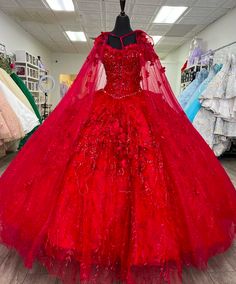 Red Sweet 16 Dresses, Red Ball Dress, Red Quinceanera Dress, Quinceanera Dresses Red, Red Prom Dress Long, Prom Dresses Red, Red Ball Gown, Quinceñera Dresses, Red Quinceanera Dresses