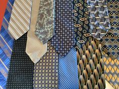 Different Shades Of Blue, Designer Ties, Tie Accessories, Suit And Tie, Shades Of Blue, Neck Tie, Shades, Blue