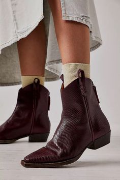 We The Free Wesley Ankle Boots | Free People Western Chelsea Boots For Fall Rodeo, Western Chelsea Boots With Stacked Heel For Fall, Western Style Chelsea Boots With Reinforced Heel For Fall, Western Chelsea Boots With Reinforced Heel For Fall, Western Chelsea Boots With Pointed Toe For Fall, Western Pointed Toe Chelsea Boots For Fall, Western Style Chelsea Ankle Boots For Fall, Western Chelsea Ankle Boots For Fall, Leather Chelsea Boots For Fall Rodeo