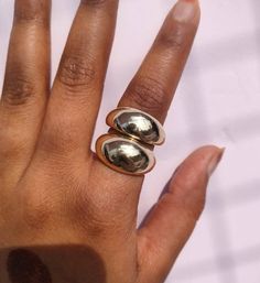 "Gold Dome Ring, Statement Ring, Crescent Dome Ring, Chunky Ring, Large & Small Dome Ring, Classic Dome Ring, Chunky Dome Ring, Classic Ring Size:- All Size Available In Variation Metal:-Brass IMPORTANT NOTE....👇 1 ring free gift on purchase of 1 product. 1 earrings and 1 ring free gifts on purchase of 3 products. ❥ Customers' satisfaction is our biggest priority, please contact us with any questions/queries for future or existing orders, and we will do our best to make sure you are happy with Metal Rings For Promise With Thick Band, Metal Rings With Thick Band For Promise, Anniversary Open Signet Ring In Metal, Anniversary Open Signet Ring, Anniversary Metal Open Signet Ring, Anniversary Metal Open Ring, Round Metal Wide Band Promise Ring, Anniversary Midi Rings With Thick Band, Metal Promise Rings With Open Design