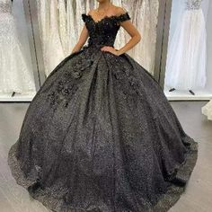 Ball Gown Off The Shoulder black Sweet 16 Sequin 3d Floral Quinceanera Dresses Lavender Prom Dress Long, Ball Gown Off Shoulder, Blue Sequin Prom Dress, Black Quinceanera, Gown Off Shoulder, Black Quinceanera Dresses, 2 Piece Prom Dress, Tulle Sleeves, Peinados Fáciles Para Cabello Corto