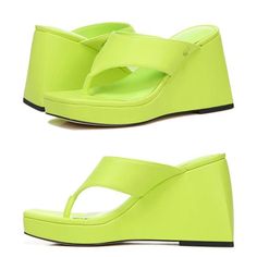 Nwb Circus By Sam Edelman Moira Platform Wedge Sandals Wasabi Green If You Think Every Moment Is A Fashion Moment, The Moira Thong Wedges Are For You. Don't Settle For Any Old Flip Flop When You Can Stand On A Platform Of Style Envy. Size: 7.5 Color: Wasabi Green 3-3/4" Wedge Heel; 1" Platform Square-Toe Slip-On Platform Wedge Sandals Manmade Upper; Manmade Lining; Manmade Sole Imported Brand New In Box $5.95 Shipping - Ships Same Day New To Poshmark? Use My Code Kat_eyed To Save $10 On Your Fir Green Heels With Deep Heel Cup For Summer, Spring Wedge Sandals With Deep Heel Cup, Chic Toe Post Platform Wedge Sandals, Summer Vacation Wedge Sandals With Padded Heel, High Heel Wedge Sandals With Padded Heel For Vacation, Summer Sandals With Padded Wedge Heel, Summer Beach Platform Slippers With Padded Heel, Summer Closed Toe Platform Slippers With Padded Heel, Summer Platform Slippers With Padded Heel And Closed Toe