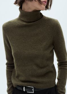 Knitted fabric. Straight design. Turtleneck. Rolled neck. Long sleeve. Unclosed. Back length 23.43 in Turtle Neck Jumper, Ladies Turtleneck Sweaters, Tall Jeans, Womens Turtleneck, Sports Blazer, Cashmere Coat, Sweater Sale, Junior Dresses, Plus Dresses