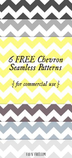 a yellow and gray chevron pattern with the text free from seamless patterns for commercial use