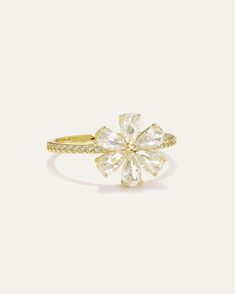 Capture the beauty of nature with this Gold Plated over Sterling Silver Flower Ring. The intricate flower design is crafted with attention to detail and features a radiant gold finish that adds a touch of elegance to any outfit. Perfect for nature lovers, this ring is a timeless piece that you'll treasure for years to come. Silver Flower Ring, Ring Sale, Sterling Silver Flowers, Flower Ring, Silver Flowers, Beautiful Gift Boxes, Gold Finish, Nature Lover, Timeless Pieces