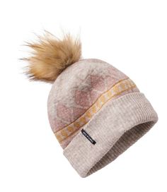 Whether you're enjoying apres-ski drinks or walking through town on a cold, crisp day, the Turtle Fur Ellen is the perfect hat for casual winter wear. Features eye-catching colors and a Nordic-inspired design. Lining: Polyester micro fleece. Knit: 64% polyester/23% acrylic/13% nylon. Full micro fleece lining to help you stay toasty and comfortable. Fun faux-fur pom. Imported. | Women's Turtle Fur Ellen Pom Hat, Synthetic/Nylon Draw Watercolor, Design Knit, Kids Winter Hats, Winter Hats For Men, Women's Headwear, Winter Hats Beanie, Womens Turtleneck, Winter Hats For Women, Fur Hat