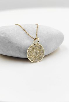 Welcome to RedGiftBox, it is our pleasure providing you our fine gold jewelry! Information about the pendant: - 14K Real Gold - 0.5mm Thick - Jumpring Diameter: 4mm Sizes Available: - 13mm / 0.52 inches - 15mm / 0.59 inches - 18mm / 0.70 inches - 20mm / 0.78 inches - 22mm / 0.86 inches - 24mm / 0.94 inches ▪️ We can engrave the back of your pendant with your custom personalized message, text, name or date for FREE! We recommend 5 lines with a maximum of 15 characters on each line. Information ab Gold Medallion Necklace For Anniversary, Gold Round Medallion Necklace For Anniversary, Yellow Gold Medallion Jewelry Gift, Traditional 14k Gold Medallion Necklace, 14k Gold Etched Medallion Jewelry, Yellow Gold Coin Pendant Jewelry As Gift, 14k Gold Coin Jewelry Gift, Traditional Gold Medallion Necklace With Round Pendant, Yellow Gold Jewelry With Coin Pendant Gift