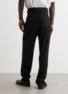 Based in Stockholm, Sweden, Our Legacy has quietly amassed a cult of dedicated followers by blurring the lines between gender, streetwear, and classic tailoring. Italian virgin wool fabrication lends an elevated look and feel to the Worsted Wool Chino 22. The tailored waistline includes side seam and rear welt pockets before falling into a sleek tapered leg.  - Italian worsted wool- Tapered leg - Belt loop waistline - Zip fly with button closure - Side seam and rear welt pockets - Regular fit  Materials:100% Virgin Wool. Care:Dry clean only. Sizing:Item fits true to size. Model wears a size 48 and is 185cm/6'1". Leg Belt, Our Legacy, Coach Jacket, Welt Pocket, Sleek, Full Length, Street Wear, Wool, How To Wear