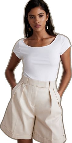 Elegant Fitted T-shirt With Scoop Neck, Elegant Cotton Scoop Neck Tops, Solid Color Scoop Neck T-shirt With Minimal Stretch, Chic Fitted Solid Color T-shirt, Chic Solid Fitted T-shirt, Classic Fitted Scoop Neck T-shirt, White Fitted Top With Scoop Back, Classic Scoop Neck Top For Work, Classic Scoop Neck Top For Workwear