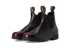 PRICES MAY VARY. Elegant & Unique Finish: The Blundstone Originals 2412 Women's Chelsea Boots in bordeaux brushed leather feature a stunning upper that reveals a subtle undercoat color over time, creating a beautifully pre-worn and refined appearance. All-Day Comfort & Support: Engineered with a washable Comfort Lite footbed and XRD Technology in the heel, these boots deliver excellent shock absorption and cushioning for a comfortable and supportive experience every step of the way. Premium Wate Boot Design, Chelsea Boots Women, Leather Chelsea Boots, Running Jacket, Designer Boots, Chelsea Boot, Toe Designs, Side Panels, Easy Wear