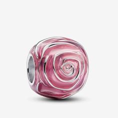 Crafted In Sterling Silver, The Pink Rose In Bloom Charm Represents The Beauty Of Flowers In Bloom. Brand New With Box Pandora Pink, Pandora Rose, Charms Pandora, Bracelet Tennis, Bracelet Pandora, Diamond Gift, Pink Enamel, Pearl Charms, Enamel Charms