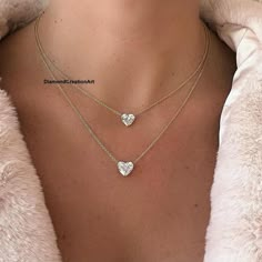 Luxury Heart-shaped Necklace With Diamond Accents, Affordable Heart Cut Necklace For Gift, Luxury Heart-shaped Solitaire Necklace For Formal Occasions, Luxury Heart Pendant Necklace With Prong Setting, Dainty Diamond Necklace With Heart Charm, Luxury Heart Cut Brilliant Solitaire Necklace, Heart Shape Pendant Diamond, Heart Shape Diamond Necklace, Heart Shaped Solitaire Diamond Necklace