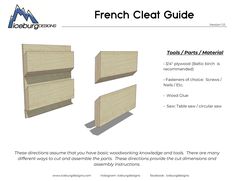 the french cleat guide for woodworking with instructions to make it easy and practical