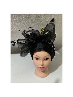 Black fascinators with feathers, polyester, gold beard, silver sequin, flower, ribbon, sinamay. Perfect and comfortable for a wedding, tea party or any other special occasion or event. Handmade & available in other colours. Elegant Adjustable Costume Accessories For Party, Gatsby Style Black Fascinator For Parties, Black Gatsby Style Fascinator For Party, Black Gatsby Fascinator For Parties, Black Gatsby Style Party Fascinator, Elegant Carnival Party Headband, Adjustable Wedding Headband Costume Accessory, Elegant Feathered Fascinator For Party, Black Headband Fascinator For Party