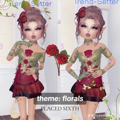 Dti Roblox Florals Theme, Floral Dress To Impress Roblox Game, Florals Dti Outfit, Dress To Impress Theme Florals, Florals Outfits Dress To Impress, Dti Codes, Emo Roblox, Smart Casual Menswear, Dti Hacks