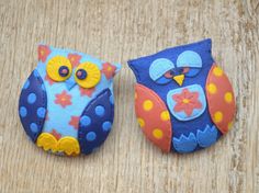 Two cute blue owls brooches Pair Bird pin Large funny brooch Owl lover gift Bright brooch Bird lover gift Polymer clay jewelry Friend gift A set of two funny owl brooches is made of polymer clay and can be a perfect little gift for your friend or coworker which is owl or bird lover. You can purchase any of them or even both. Handmade Blue Pins For Gifts, Cute Handmade Brooches As Gifts, Cute Handmade Brooches For Gifts, Handmade Blue Brooches For Gift, Cute Handmade Pins As Gifts, Cute Handmade Pins For Gifts, Funny Owls, Bird Pins, Simple Gift