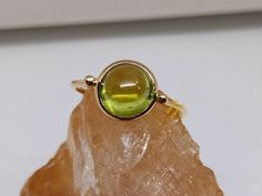 Natural Green Peridot Ring, 14k Yellow Gold Ring, Minimalist Ring, Gold Peridot Ring ,august Birthstone Ring, Anniversary Ring, Gift for Her - Etsy Gold Stackable Rings With Peridot Birthstone, Peridot Gemstone Stackable Rings, Stackable Yellow Gold Peridot Jewelry, Stackable Peridot Gemstone Rings, Yellow Gold Stackable Rings With Peridot, Gold Peridot Stackable Rings As Gift, Round Peridot Rings For Gifts, Gold Stackable Peridot Rings As A Gift, Yellow Gold Peridot Stackable Rings