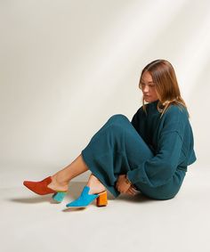 A classy closed-toe version of our core best-selling style Lenu. Hand-woven leather uppers in fan-favorite multi mismatch colorways, 3" heel and gorgeous sleek silhouette. You *Mae * become obsessed enough to get all four colors. Clogs Outfits, Charlotte Stone, Block Heel Mule, By Charlotte, Shoe Closet, Nassau, Toe Shoes, Mid Heel, Shoe Sale