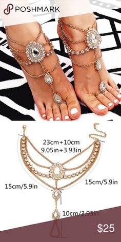 Beautiful Ankle Bracelet Beautiful Ankle Bracelet More info and pics of actual product coming soon *Price is for one ankle bracelet* ❣Next day shipping ❣Open to offers ❣5% off 2+ bundle Dazzling Habit Jewelry Summer Party Alloy Jewelry, Adjustable Alloy Anklets For Party, Adjustable Alloy Anklet As Gift, Adjustable Alloy Anklets For Gift, Party Alloy Anklets, Gold Alloy Beach Jewelry, Gold Alloy Jewelry For Beach, Summer Beach Jewelry In Alloy, Elegant Beach Jewelry Made Of Alloy