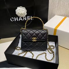 Size: (11.5*14.5*5.5cm) It comes with Dust box, Care manual, Tag and Paper bag. Designer Things, Coco Handle, Bag Chanel, Chanel Chanel, Bags Luxury, Luxury Bag, Handbags Fashion, Chanel Bags, Flap Bag